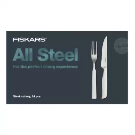 Sada steakových příborů All Steel, 24 ks Fiskars 1027505