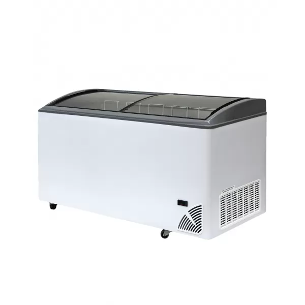 Pultová mraznička prosklené oblé víko Byfal ARO 606/2 Grey Edge