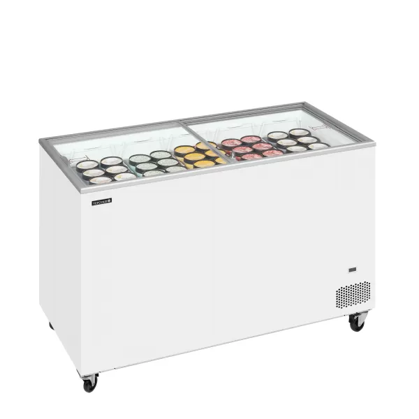 Pultová mraznička prosklené rovné víko Tefcold IC 401 SC