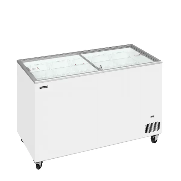 Pultová mraznička prosklené rovné víko Tefcold IC 401 SC