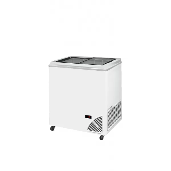 Pultová mraznička prosklené rovné víko Byfal ARO 201/2 White Edge