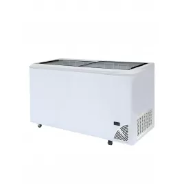 Pultová mraznička prosklené rovné víko Byfal ARO 601/2 White Edge