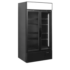 Chladicí skříň prosklené kř. dveře Tefcold FSC1000H BLACK