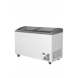 Pultová mraznička prosklené oblé víko Byfal ARO 406/2 Grey Edge