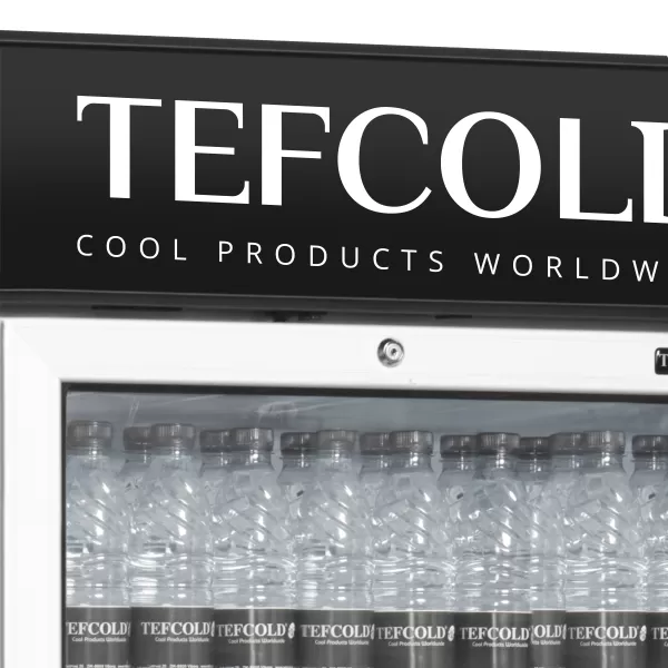 Chladicí skříň prosklené dveře Tefcold FSC 1380