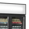 Chladicí skříň prosklené kř. dveře Tefcold FSC891H Black