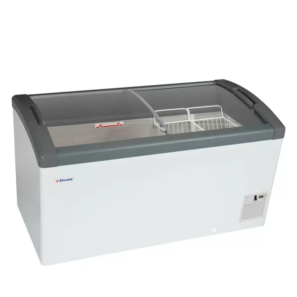 Pultová mraznička, posuv. oblé víko Elcold Focus 131 GREY