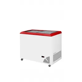 Pultová mraznička prosklené rovné víko Byfal ARO 301/2 Red Edge