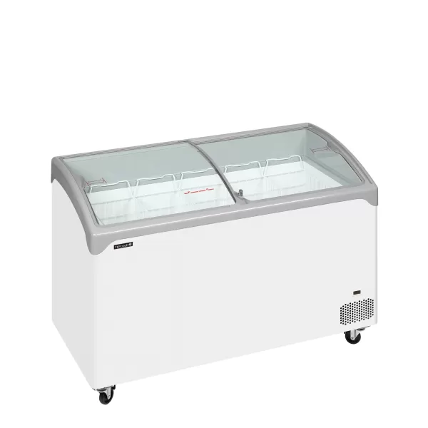 Pultová mraznička prosklené oblé víko Tefcold NIC 401 SCEB