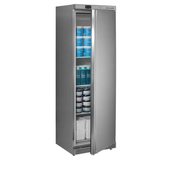 Chladicí skříň plné dveře, nerez Tefcold UR400X1