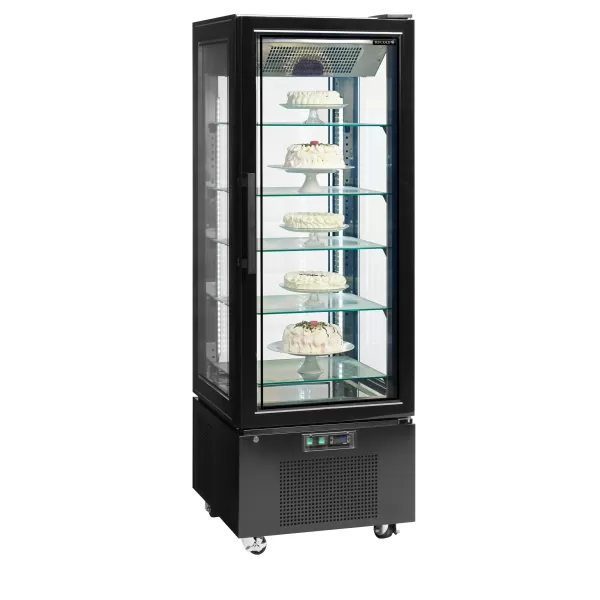 Mrazicí vitrína panoramatická Tefcold UPD 400 F Black