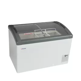 Pultová mraznička, posuv. oblé víko Elcold Focus 106 GREY