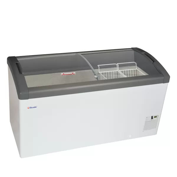 Pultová mraznička, posuv. oblé víko Elcold Focus 151 GREY