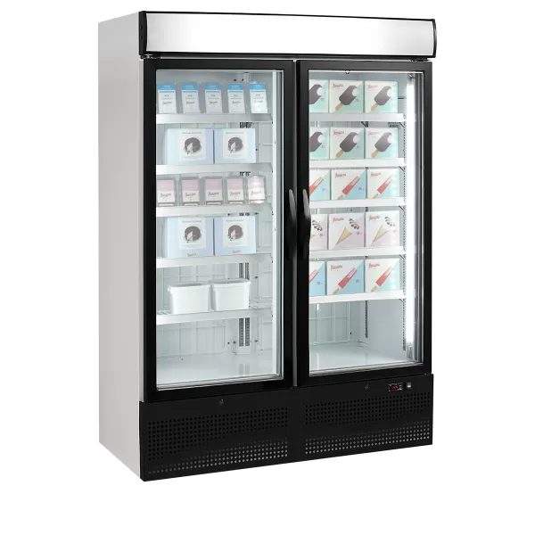 Mrazicí skříň prosklené křídlové dveře Tefcold NF 5000 G