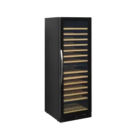Černá duální bezrámová vinotéka Tefcold TFW400-2F