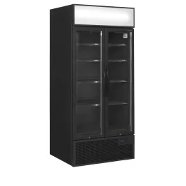 Chladicí skříň prosklené kř. dveře Tefcold FSC891H Black