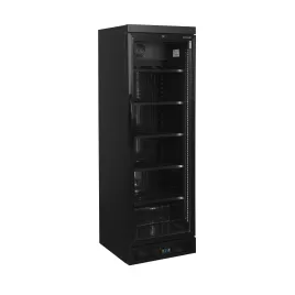Chladicí skříň prosklené dveře Tefcold CEV 435 BLACK