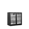 Minibar prosklené křídlové dveře, černá Tefcold BA21H