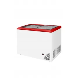 Pultová mraznička prosklené rovné víko Byfal ARO 401/2 Red Edge