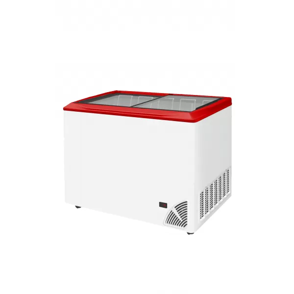 Pultová mraznička prosklené rovné víko Byfal ARO 401/2 Red Edge