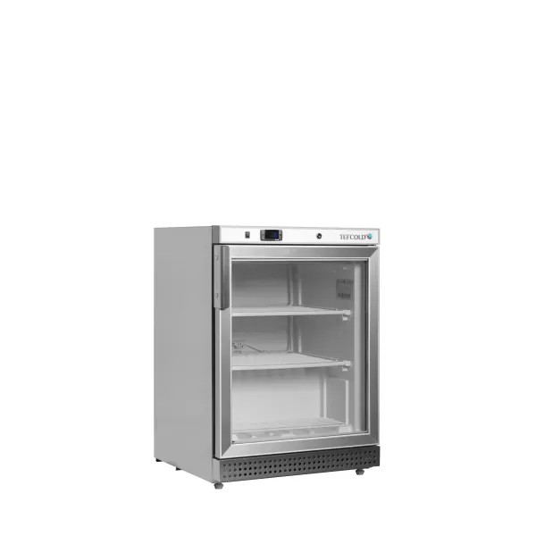 Mrazicí skříň prosklené dveře, nerez Tefcold UF 200 SG