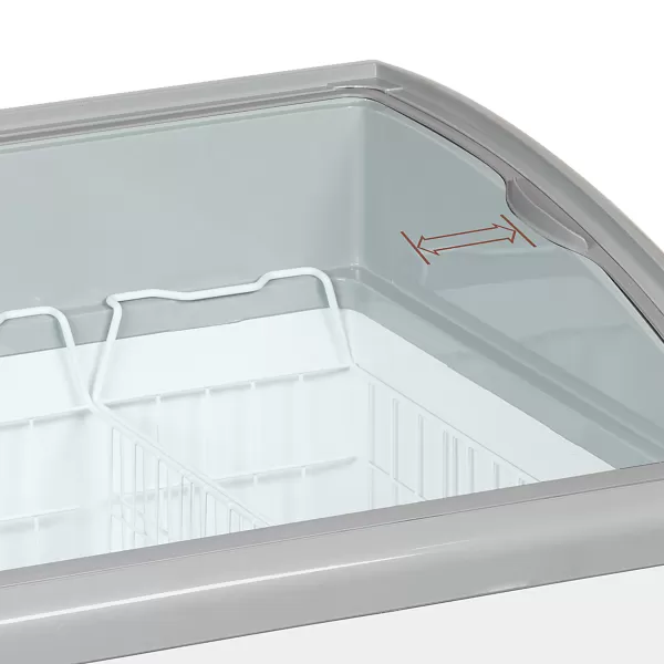 Pultová mraznička prosklené oblé víko Tefcold NIC 301 SCEB