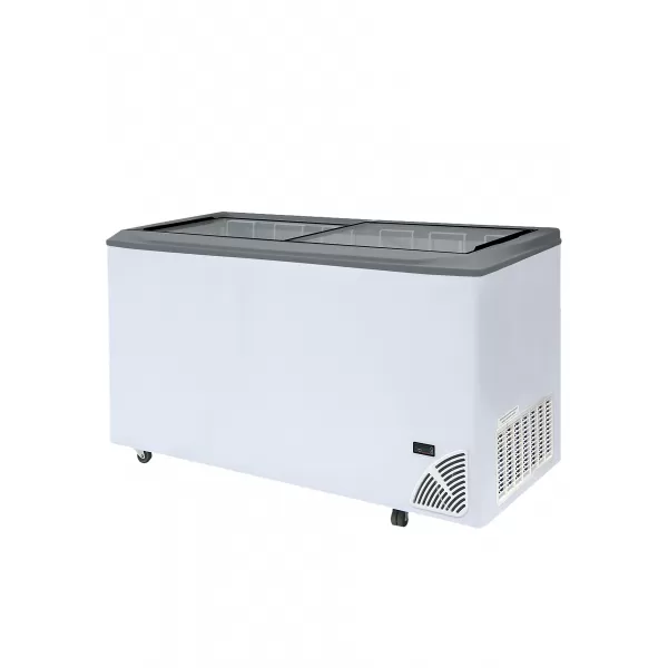 Pultová mraznička prosklené rovné víko Byfal ARO 601/2 Grey Edge