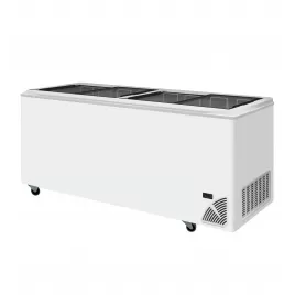 Pultová mraznička prosklené rovné víko Byfal ARO 701/2 Grey Edge