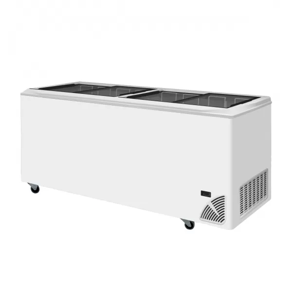 Pultová mraznička prosklené rovné víko Byfal ARO 701/2 Grey Edge