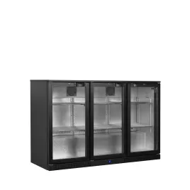 Minibar prosklené křídlové dveře, černá Tefcold BA31H