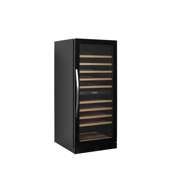 Černá duální bezrámová vinotéka Tefcold TFW300-2F