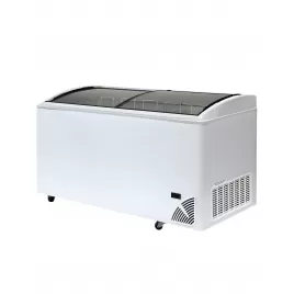 Pultová mraznička prosklené oblé víko Byfal ARO 606/2 White Edge