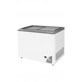 Pultová mraznička prosklené rovné víko Byfal ARO 401/2 Grey Edge