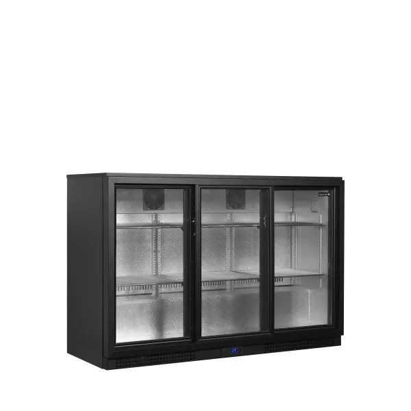 Minibar prosklené křídlové dveře, černá Tefcold BA31S-3
