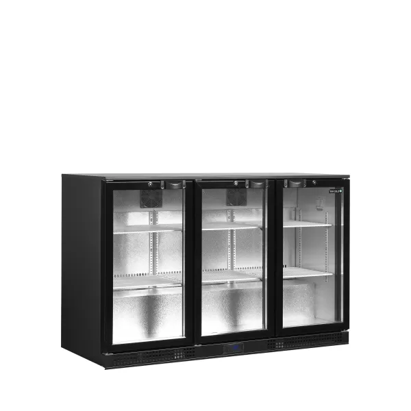 Minibar prosklené křídlové dveře, černá Tefcold DB301H-3