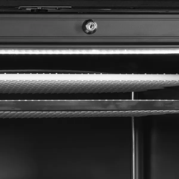 Mrazicí skříň prosklené dveře, černá Tefcold UFSC371GCP Black