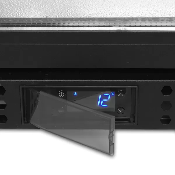 Minibar prosklené křídlové dveře, černá Tefcold BA6H