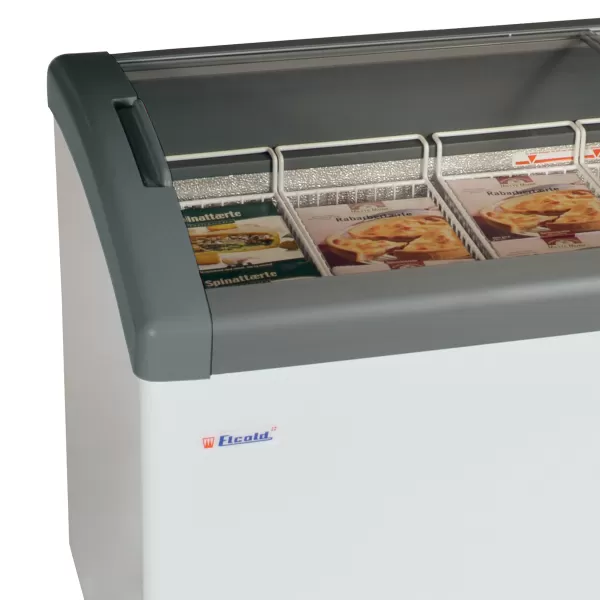 Pultová mraznička prosklené oblé víko Elcold FOCUS 131