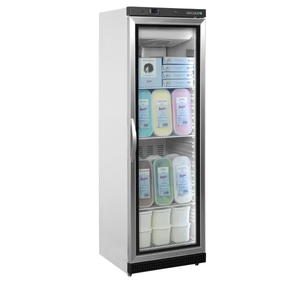 Mrazicí skříň prosklené dveře, bílá Tefcold UF 400 VG