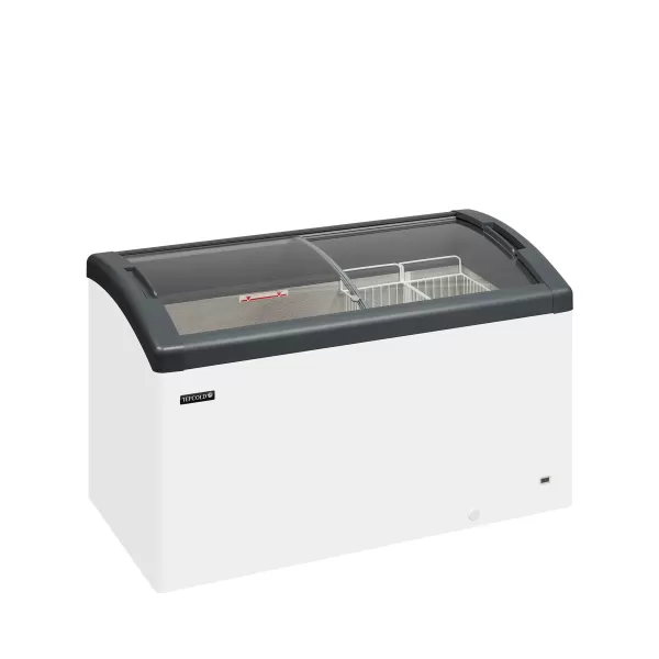 Pultová mraznička prosklené oblé víko Elcold FOCUS 131