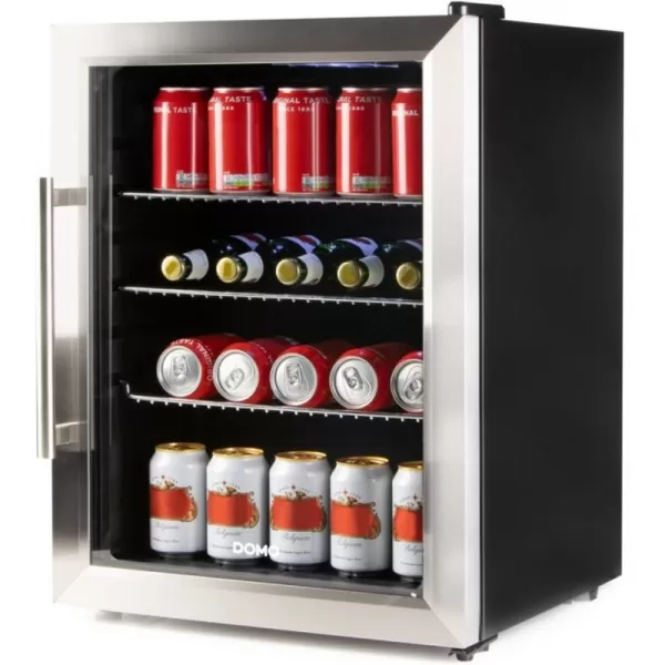 Barová lednice s skleněnými dveřimi 60 l DOMO DO91609BK