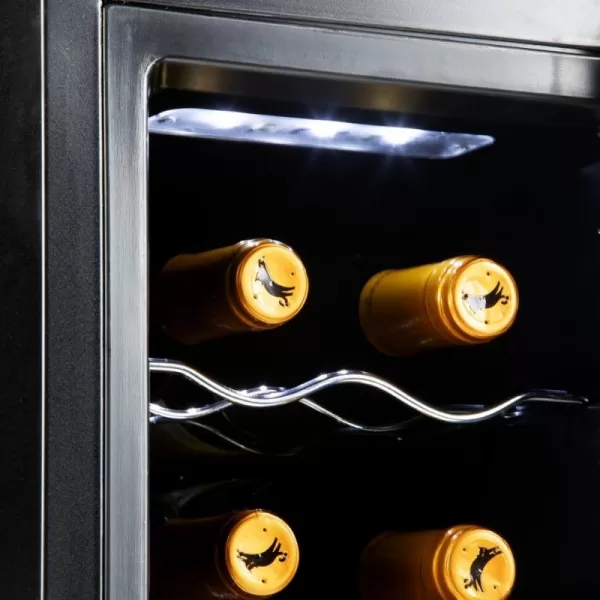 Domácí vinotéka na 8 lahví černá PRIMO PR169WK