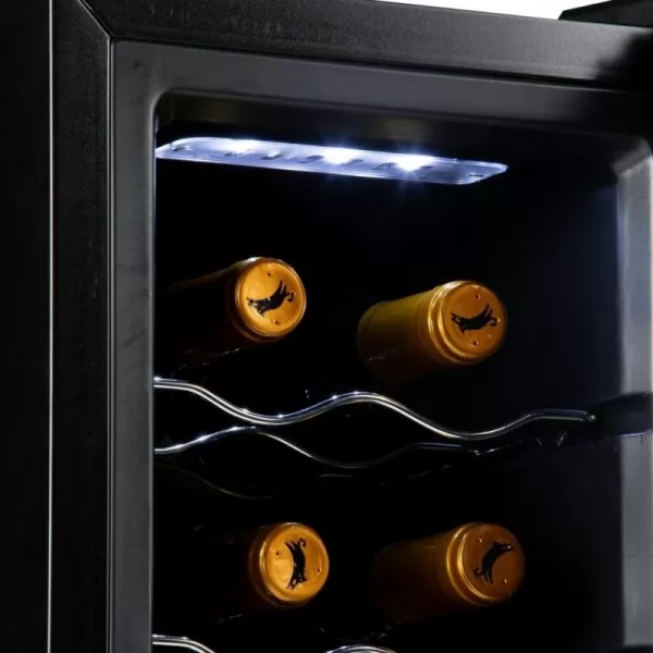 Domácí vinotéka na 10 lahví černá PRIMO PR170WK